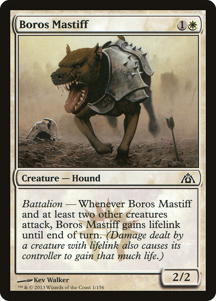 Boros Mastiff (DGM-001) [Dragon's Maze]