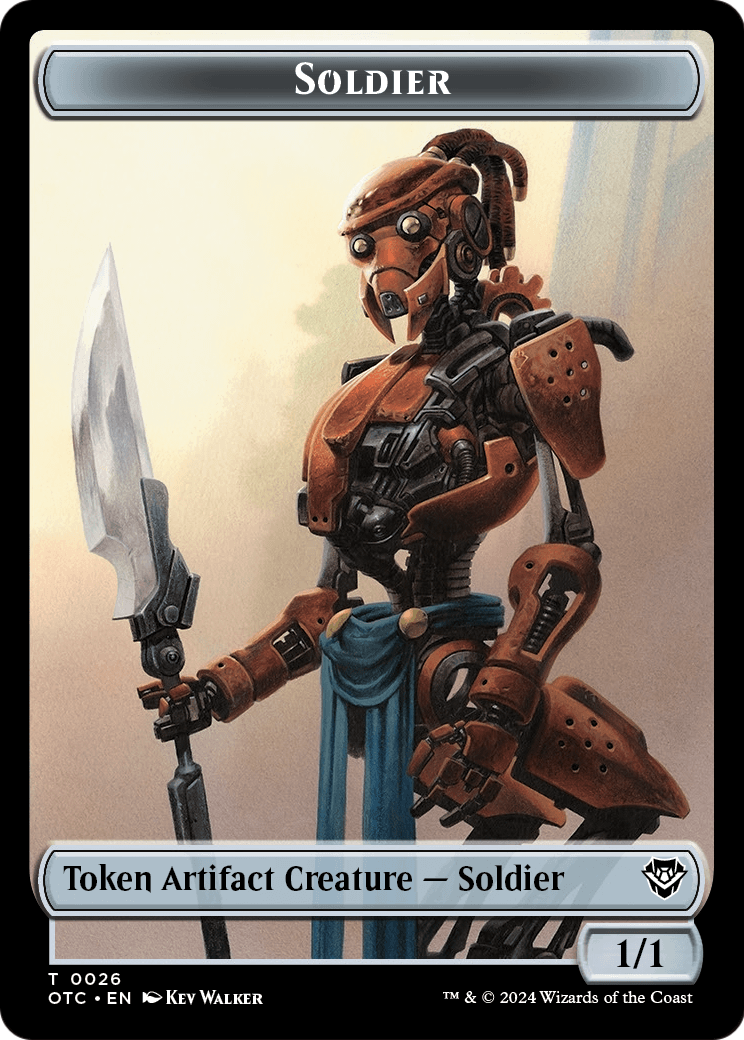 Soldier (TOTC-026) [Outlaws of Thunder Junction Commander Tokens]