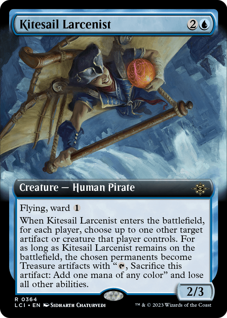 Kitesail Larcenist (Extended Art) (LCI-364) [The Lost Caverns of Ixalan] Foil