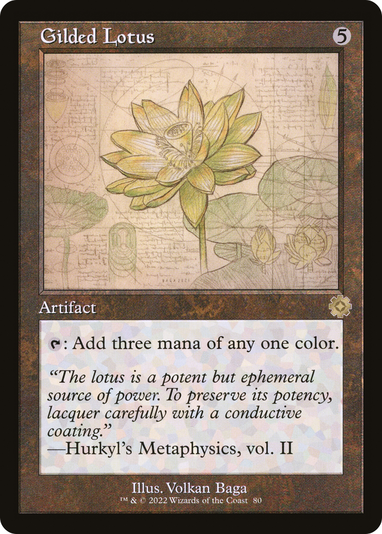 Gilded Lotus (Schematic) (BRR-080) [The Brothers' War Retro Artifacts]