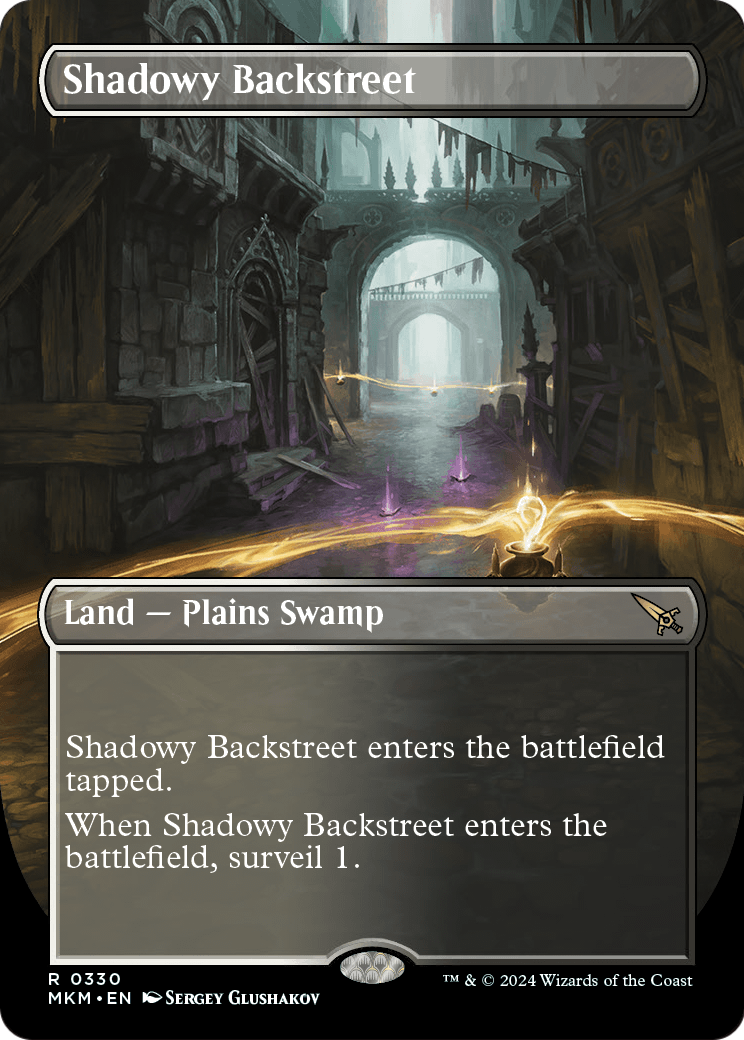 Shadowy Backstreet (Borderless) (MKM-330) [Murders at Karlov Manor]