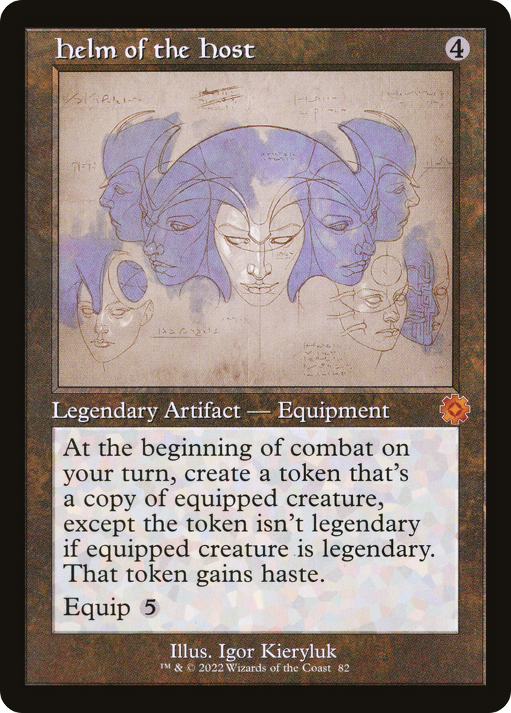Helm of the Host (Schematic) (BRR-082) [The Brothers' War Retro Artifacts] Foil