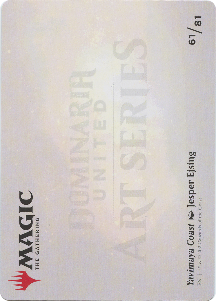Yavimaya Coast // Yavimaya Coast (ADMU-061) (Borderless) [Dominaria United Art Series] Foil