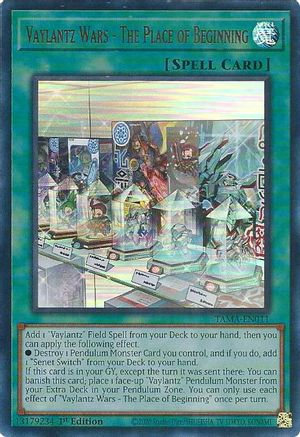 Vaylantz Wars - The Place of Beginning (Ultra Rare) (TAMA-EN011) - Tactical Masters 1st Edition