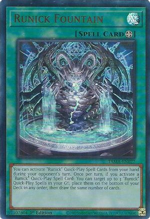 Runick Fountain (Ultra Rare) (TAMA-EN027) - Tactical Masters 1st Edition