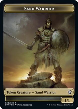 Sand Warrior Token (DMC-020) [Commander: Dominaria United]