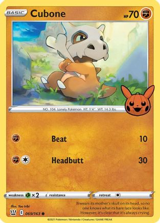 Cubone (069/163) [Trick or Trade BOOster Bundle] - Promo