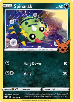 Spinarak (102/189) [Trick or Trade BOOster Bundle] - Promo