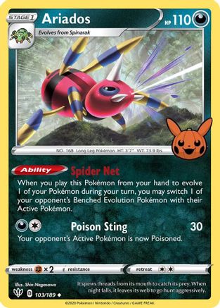 Ariados (103/189) [Trick or Trade BOOster Bundle] - Promo