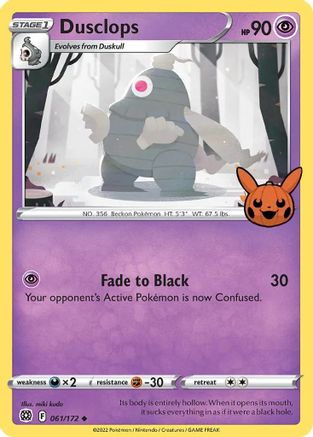 Dusclops (061/172) [Trick or Trade BOOster Bundle] - Promo