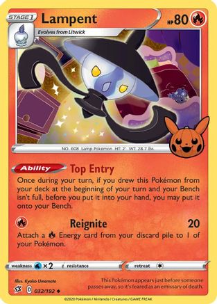 Lampent (032/192) [Trick or Trade BOOster Bundle] - Promo