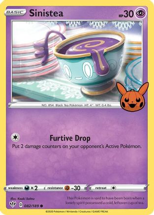 Sinistea (082/189) [Trick or Trade BOOster Bundle] - Promo