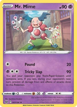 Mr. Mime (067/196) [SWSH11 Lost Origin] - Rare