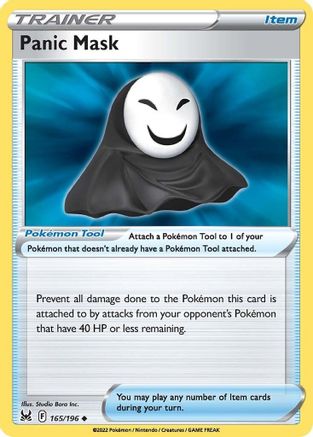 Panic Mask (165/196) [SWSH11 Lost Origin] Reverse Holofoil - Uncommon