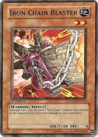 Iron Chain Blaster (Common) (CSOC-EN019) - Crossroads of Chaos 1st Edition