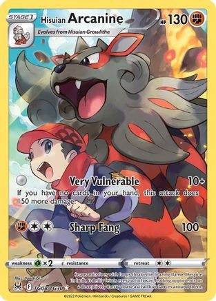 Hisuian Arcanine (TG08/TG30) [SWSH11 Lost Origin Trainer Gallery] Holofoil - Ultra Rare