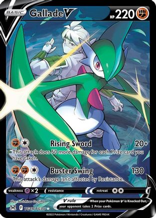 Gallade V (TG19/TG30) [SWSH11 Lost Origin Trainer Gallery] Holofoil - Ultra Rare