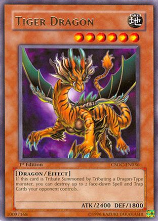 Tiger Dragon (Rare) (CSOC-EN036) - Crossroads of Chaos 1st Edition