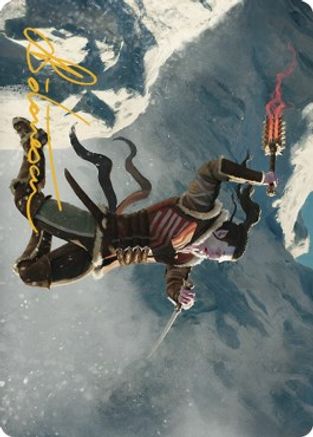 Balduvian Berserker Art Card (Gold-Stamped Signature) (ASDMU-028) [Art Series: Dominaria United]