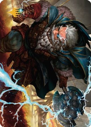 Electrostatic Infantry Art Card (Gold-Stamped Signature) (ASDMU-030) [Art Series: Dominaria United]