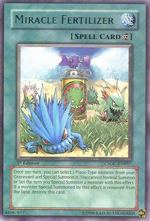 Miracle Fertilizer (Rare) (CSOC-EN057) - Crossroads of Chaos 1st Edition