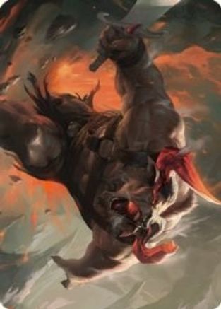 Furious Bellow Art Card (ASDMU-031) [Art Series: Dominaria United]
