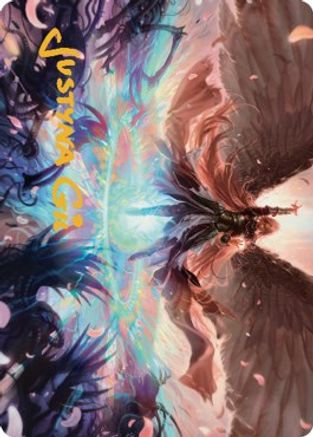 Iridian Maelstrom Art Card (Gold-Stamped Signature) (ASDMU-047) [Art Series: Dominaria United]