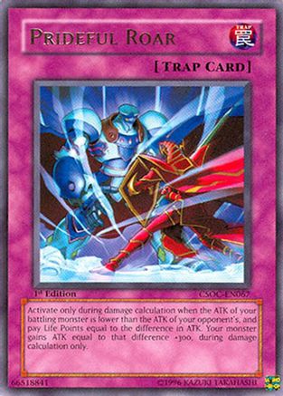 Prideful Roar (Rare) (CSOC-EN067) - Crossroads of Chaos Unlimited