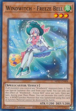 Windwitch - Freeze Bell (Common) (MP22-EN008) - 2022 Tin of the Pharaoh's Gods 1st Edition