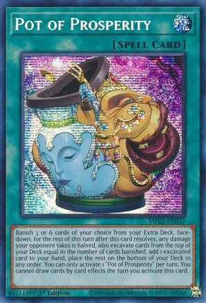 Pot of Prosperity (Prismatic Secret Rare) (MP22-EN037) - 2022 Tin of the Pharaoh's Gods 1st Edition
