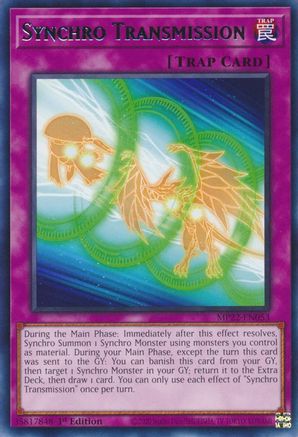 Synchro Transmission (Rare) (MP22-EN053) - 2022 Tin of the Pharaoh's Gods 1st Edition