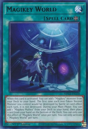 Magikey World (Rare) (MP22-EN158) - 2022 Tin of the Pharaoh's Gods 1st Edition