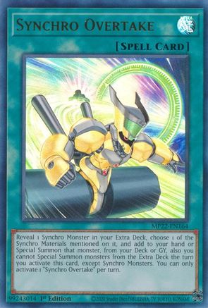 Synchro Overtake (Ultra Rare) (MP22-EN164) - 2022 Tin of the Pharaoh's Gods 1st Edition