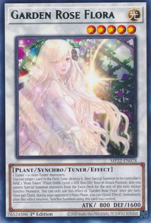 Garden Rose Flora (Rare) (MP22-EN078) - 2022 Tin of the Pharaoh's Gods 1st Edition