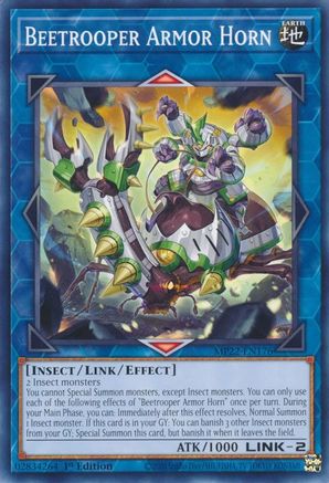Beetrooper Armor Horn (Common) (MP22-EN176) - 2022 Tin of the Pharaoh's Gods 1st Edition