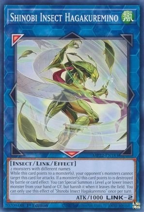 Shinobi Insect Hagakuremino (Common) (MP22-EN183) - 2022 Tin of the Pharaoh's Gods 1st Edition