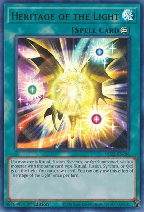 Heritage of the Light (Ultra Rare) (MP22-EN186) - 2022 Tin of the Pharaoh's Gods 1st Edition