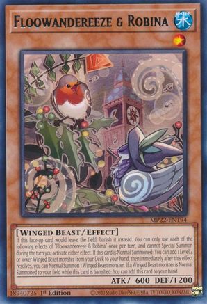 Floowandereeze & Robina (Rare) (MP22-EN194) - 2022 Tin of the Pharaoh's Gods 1st Edition