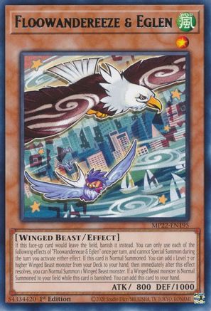 Floowandereeze & Eglen (Rare) (MP22-EN195) - 2022 Tin of the Pharaoh's Gods 1st Edition
