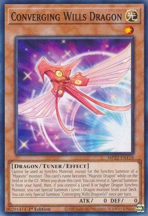 Converging Wills Dragon (Common) (MP22-EN118) - 2022 Tin of the Pharaoh's Gods 1st Edition