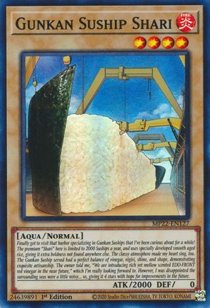 Gunkan Suship Shari (Super Rare) (MP22-EN127) - 2022 Tin of the Pharaoh's Gods 1st Edition