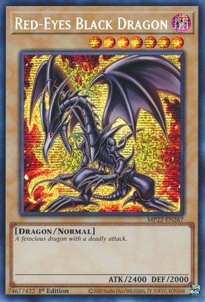 Red-Eyes Black Dragon (Prismatic Secret Rare) (MP22-EN267) - 2022 Tin of the Pharaoh's Gods 1st Edition