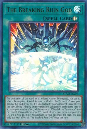 The Breaking Ruin God (Ultra Rare) (MP22-EN274) - 2022 Tin of the Pharaoh's Gods 1st Edition