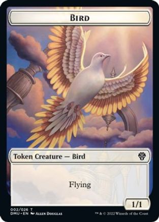 Bird (002) // Beast Double-sided Token [Dominaria United] Foil