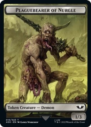 Plaguebearer of Nurgle // Spawn Double-sided Token [Universes Beyond: Warhammer 40,000]
