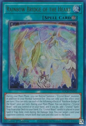 Rainbow Bridge of the Heart (Ultra Rare) (SDCB-EN045) - Structure Deck: Legend of the Crystal Beasts 1st Edition