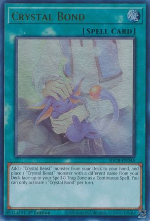 Crystal Bond (Ultra Rare) (SDCB-EN046) - Structure Deck: Legend of the Crystal Beasts 1st Edition