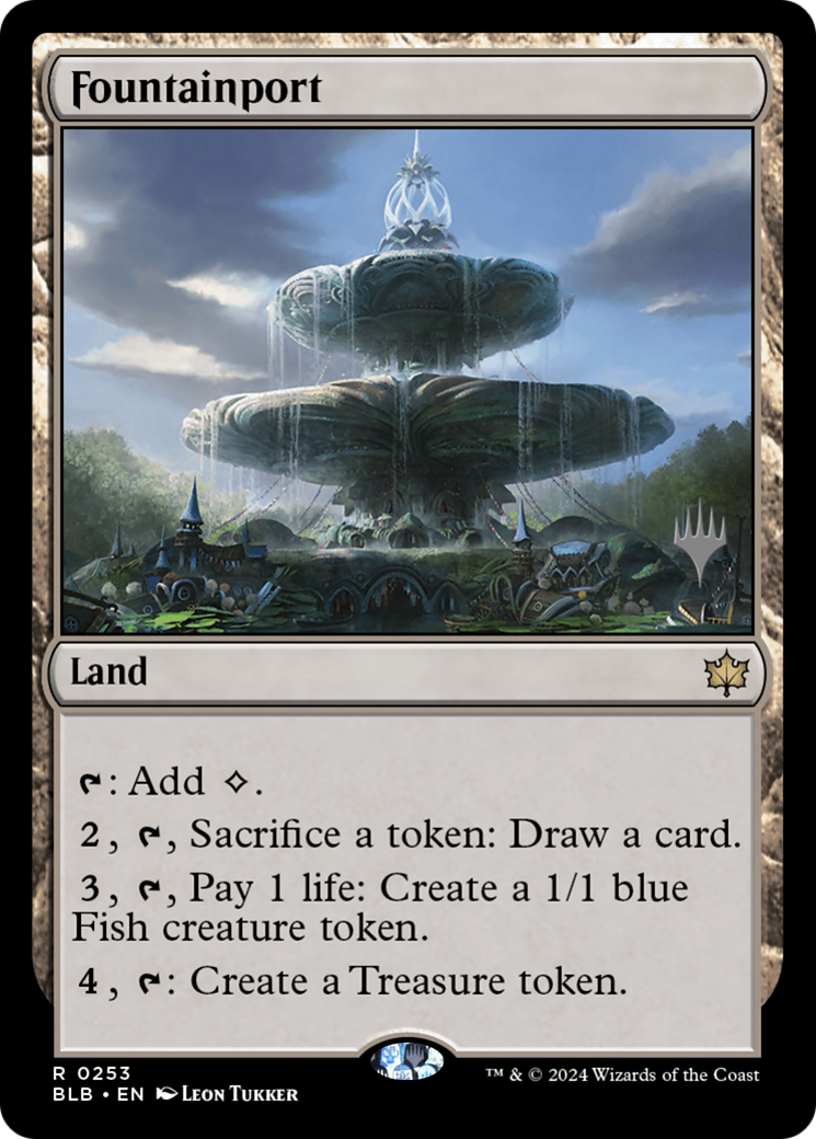 Fountainport (PPBLB-253) [Promo Pack: Bloomburrow Promos] Foil