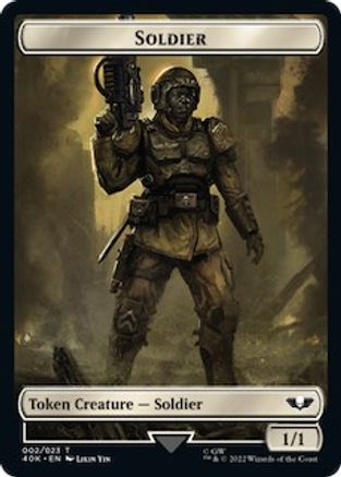 Soldier (002) // Space Marine Devastator Double-sided Token [Universes Beyond: Warhammer 40,000]
