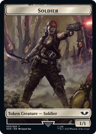 Soldier (003) // Ultramarines Honour Guard Double-sided Token [Universes Beyond: Warhammer 40,000]